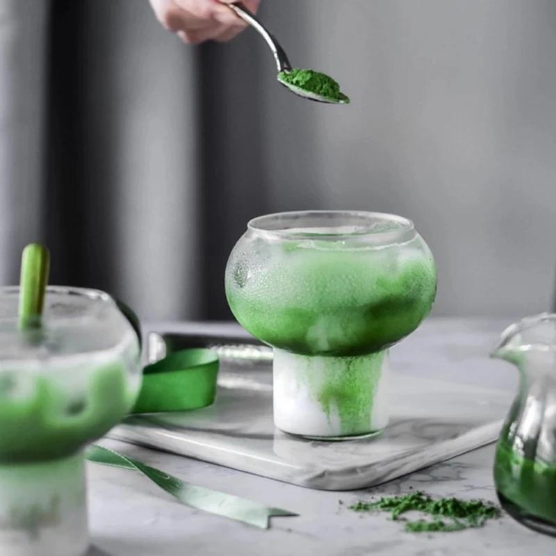 Nordic Style Bar Cocktail Glass Coffee Mug Transparent Ball Yogurt Mousse Cup Ice Cream Dessert Cup Milk Shake Mug