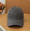 Women's Distressed Baseball, Vintage Summer Hat with and Hole for Casual