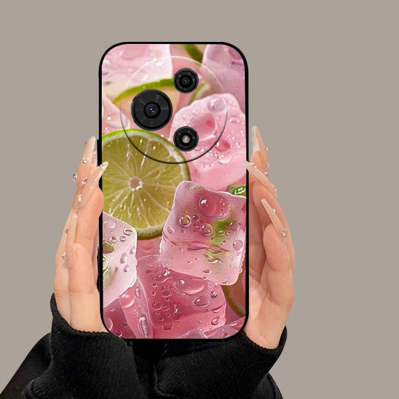 For TCL 605 T517D Case Cute Cartoon Painted Soft Silicone Cover for TCL 60 SE TCL605 60SE Luxury Shockproof Bumper Fundas Cases