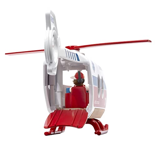 BRIO Ambulance Helicopter [4-Piece Set] 36022, Ages 3+. [Toy, Wooden Toy, Scenery, Helicopter, Gift (Birthday/Christmas)]