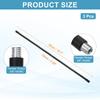 PATIKIL 50cm Gooseneck 3-Piece Set Microphone Arm Stand Tube Adapter Extension Flexible Arm Connection for Microphone Light Camera Smartphone DIY