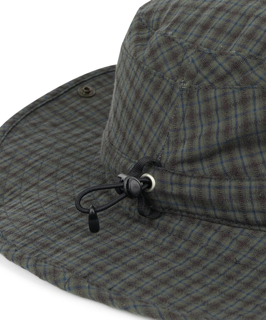 Sseonleobeutueo Check Pioneer Bucket Hat Brown