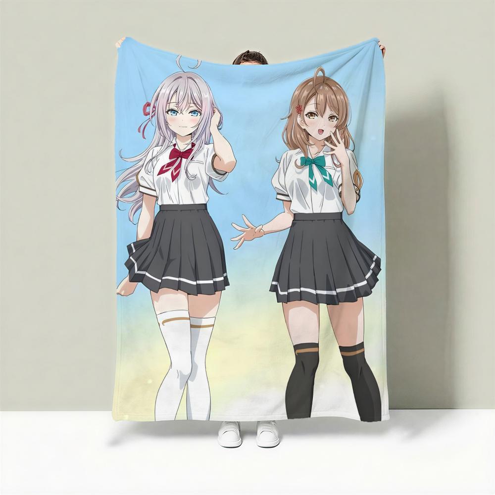 

Anime Alya Sometimes Hides Her Feelings in Russian Throw Lightweight 240g Flannel Blanket Soft Skin-friendly for Summer Cooling 75cmx90cm