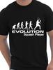 Evolution Of Squash Player Sports Funny Adult Mens T-Shirt Gift Size S-XXL