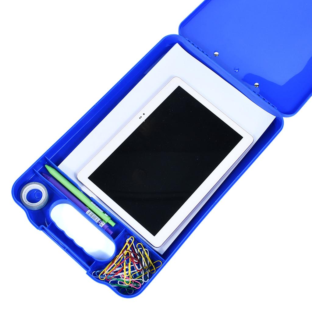 3-in-1 Clipboard with File Case Stationery Box Handheld Document Case Waterproof File Folder for Hospital Nurse Doctor