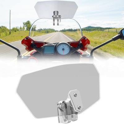 Chelhead Screen Parts Motorrad-Windschutzscheibe, Windschutz, Kälteschutz, verstellbare Frontscheibe für Motorrad, inklusive Einbauanleitung