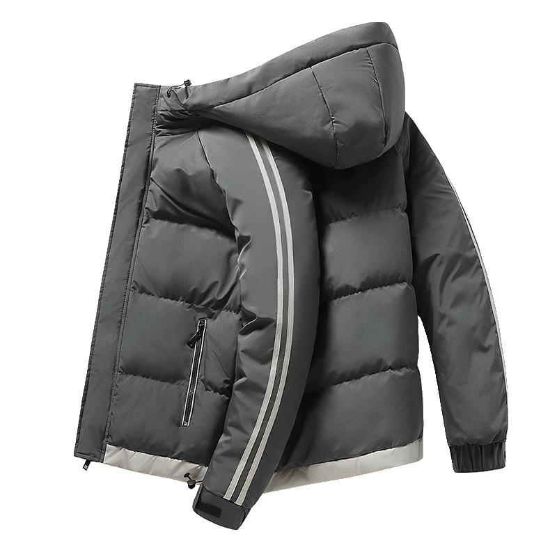 Cotton Clothes Men's Winter New Cotton Clothes Youth Korean Style Loose Hooded Casual Thickened Men's Jacket Large Size