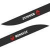 2pcs Carbon Car Door Side Skirt Sill Stripe Sticker Emblem Decals For Renault Clio Laguna 2 Megane 2 3 Duster Logan Captur S333