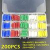 100/200 Pcs Continental Car Fuses Type For Vintage Classic Cars European Bar Torpedo Fuse Set 5/8/10/16/25AMP 25X6MM Fuse Holders1