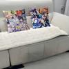 H-HONKAI IMPACTs Office Cushion Pillowcase Car Cushion Cover45X45CM Lumbar Pillowcase Sofa Pillowcover