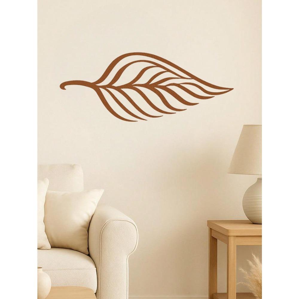 Large Metal Leaf Wall Decor for Living Room, Bedroom, Garden, Patio, Waterproof Rustproof Outdoor Art