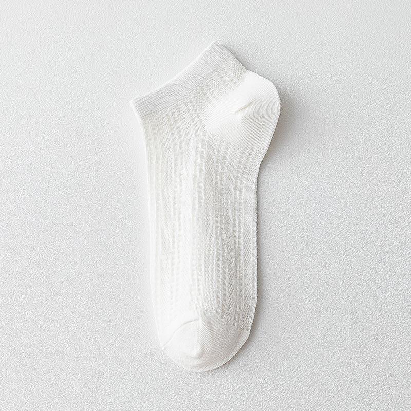 Spring and summer lightweight pure cotton children's mesh net breathable socks