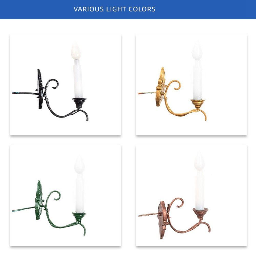 12V White/Warm Light Model ABS Metal Material Sand Table Chandelier Dollhouse Wall Lamp