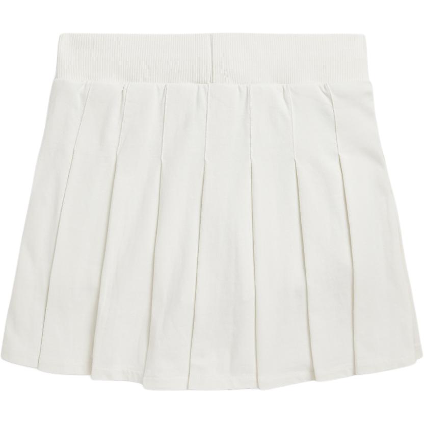 Polo Ralph Lauren Rock Logo Stickerei Plissee Strick Kinder Röcke Weiß CWPOSHOG7620035-101