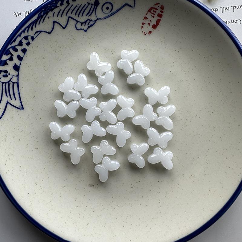 10pcs/Lot Mixed Butterfly Lampwork Beads Glass Glaze Beads For Jewelry Making Findings DIY Bracelet Earring Hairpin Accessories