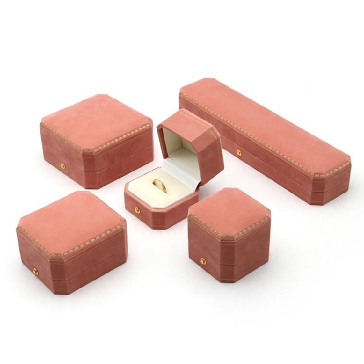 Portable Velvets Jewelry Box Protective Jewelry Display Container Soft Lining Accessories Holder for Women and Girls