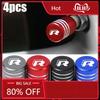2026 Hot for Volkswagen VW 4Pcs Car Wheel Rim Tire Valve Stem Caps Rline 2023 2022 2017 2013 Jetta Passat Auto Airtight Cover Ac