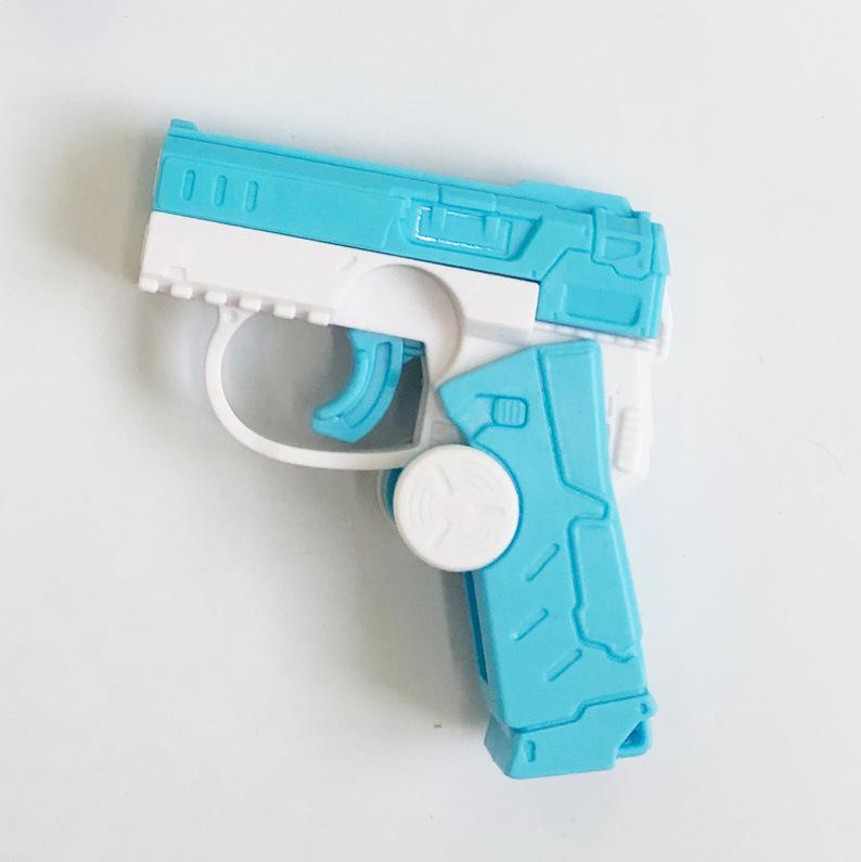 Fingertip Gyro Gun Rotating Carrot Gun 3D Gravity Mini Gravity Small Pistol Automatic Reloading Children's Reward Gift Toy