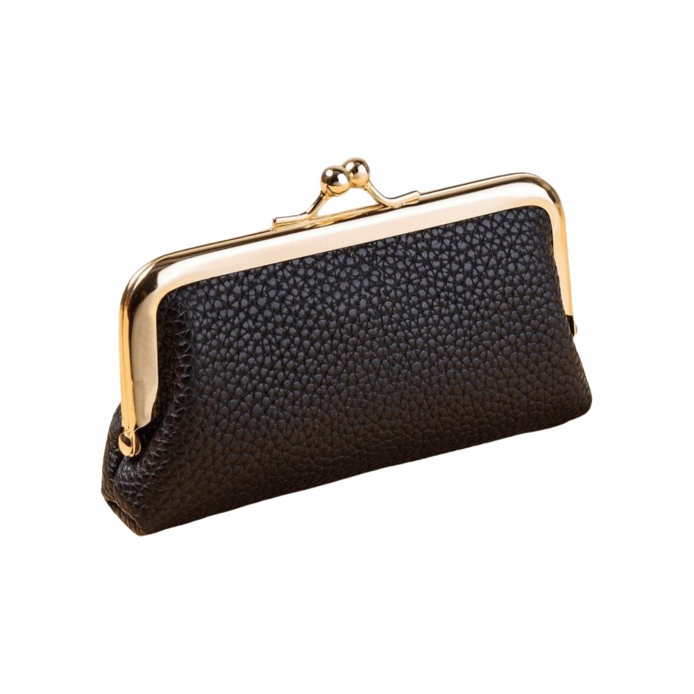 Secure Closure PU Buckle Coin Purse Large Capacity Lipstick Storage Bag  Evening Out