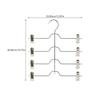 Multi Layers Metal Trouser Rack Rubber Clips Saving Hanger Home Closet Organizer Pants Skirts Socks