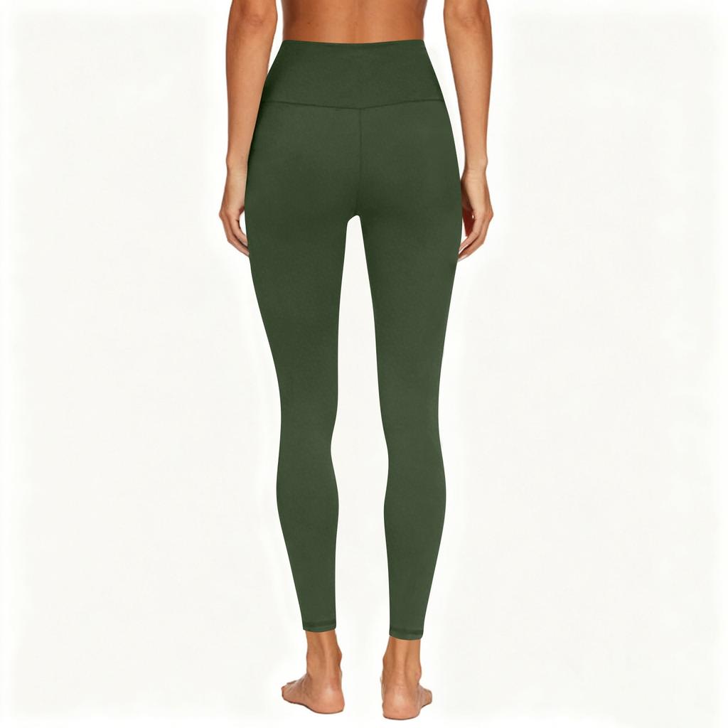 High Waisted Fleece Lined Leggings Women Lightweight Yoga Pants Casual Workout Thermal Warm Tights With Pockets