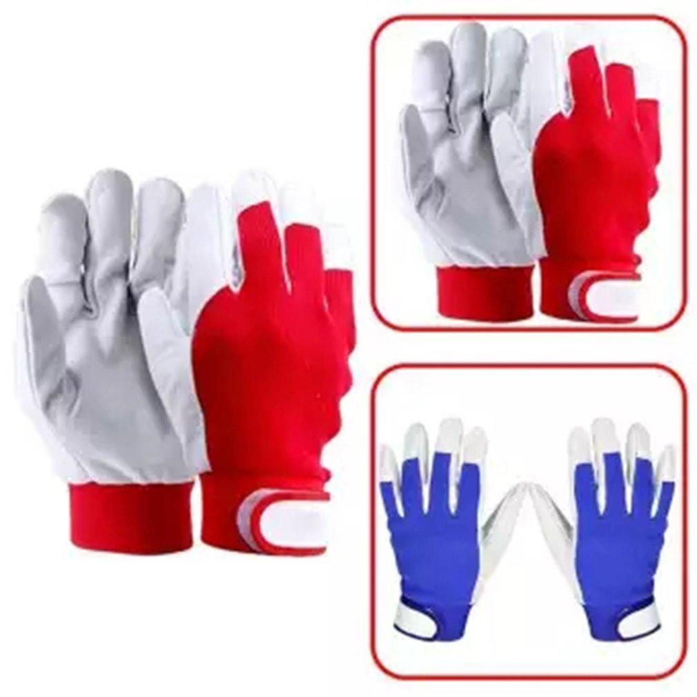 Welding Gloves Safety Protection Gloves Anti-static Heat Shield Gloves Soft Pigskin Elastic Knitted Work Gloves Dropshipping