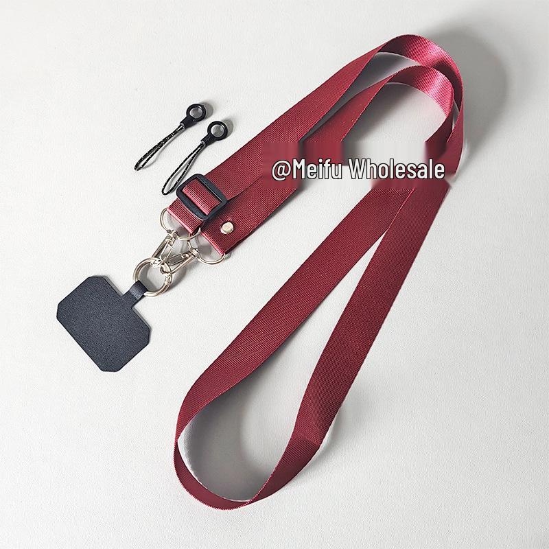Adjustable Crossbody Mobile Phone Lanyard: Sturdy, Durable, Wear Around Neck or Shoulder with Wide Retractable Strap