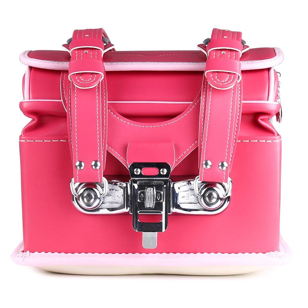 Coulomb Prelude Schoolbag for A4 Flat File Synthetic Large Pearl with Transparent Backpack Cover Girls, Compatible, High-Quality Leather, Capacity,