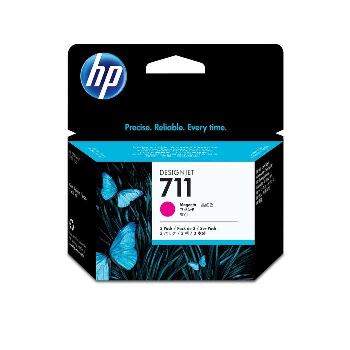 Cartouche D'encre 711 - Pack De 3 - Magenta - HP