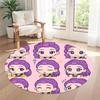 Huntrax Girls Round Area Rug Design for Bedrooms Game Room Dining Room Decorate Room Antislip Round Carpet Decorate Offices