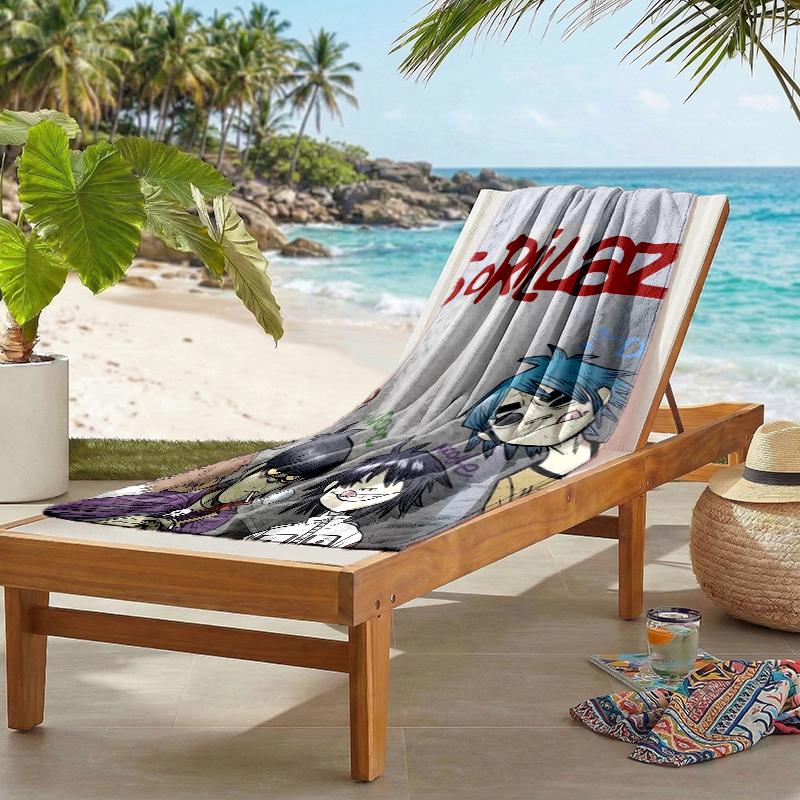 Gorillaz Fashion Beach Towel: Ideal for Summer Adventures Soft, Absorbent and Quick Drying Suitable for Swimming and Bathing
