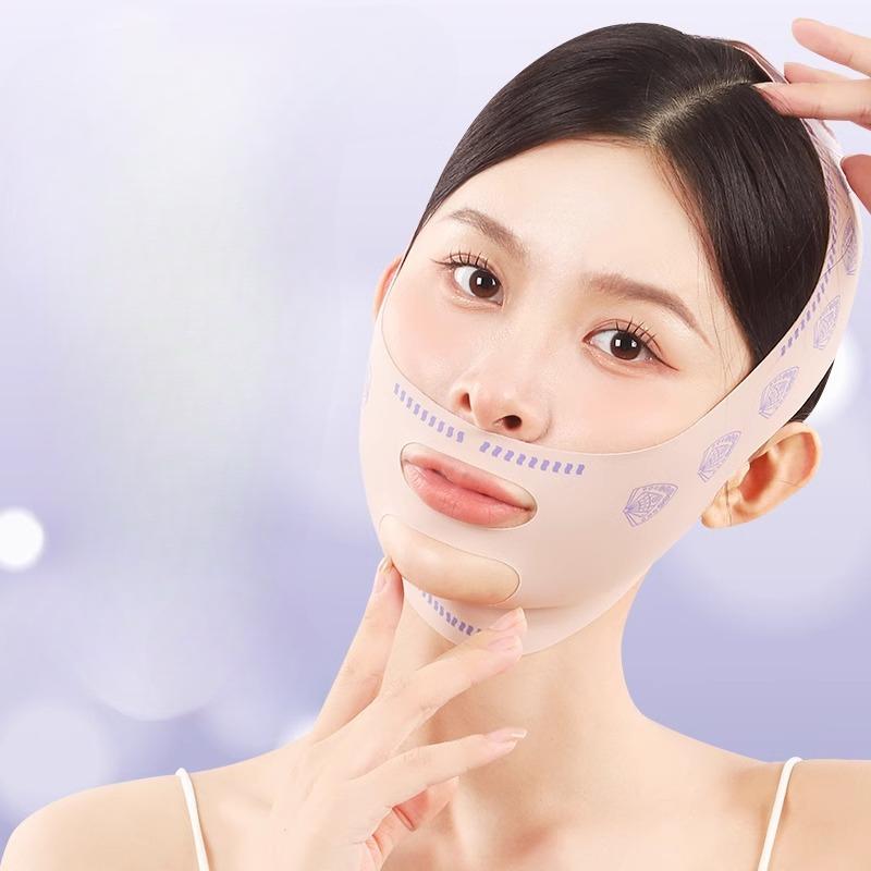 

Бандаж для формирования лица без следов провисания носогубных складок на лице, эластичная маска для формирования лица для уменьшения двойного подбородка