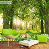 Fresh Forest 3D Wall Mural, Deer and Bird Wallpaper for Living Room Bedroom Office Kids Room