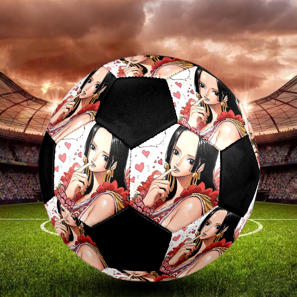 1pc Boa Hancock One Piece Football Soccer Ball Size 5 Indoor Soccer Ball Fashion Colorful Backyard Game -Great For Sports Fans Gift HE55