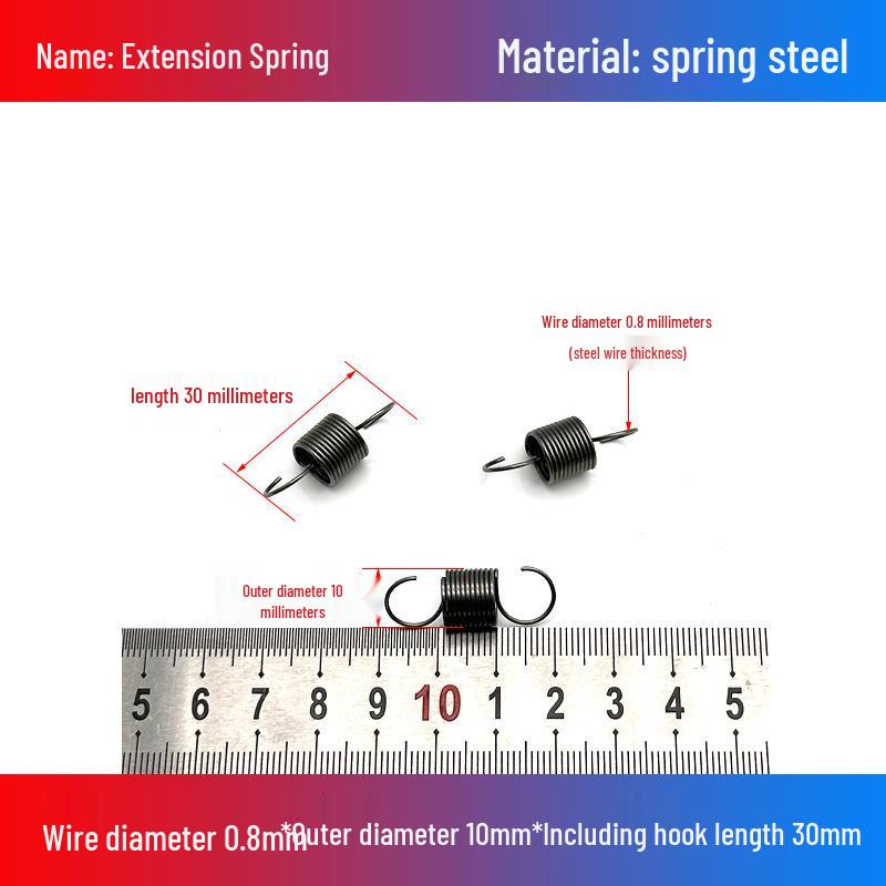 

Желтая пружина растяжения 0,8 мм с крючками - Усилие возврата степлера