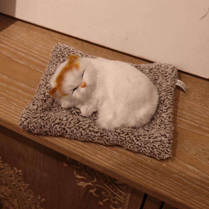 Interaktives Miauendes Kätzchen Plüschtier mit Druck-zu-Miauen-Geräusch, Realistische Katze für Jungen & Mädchen, Geburtstagsgeschenke, Spielzeug für Mädchen & Frauen
