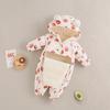 Warmer dicker Fleece Baby Strampler mit langen Ärmeln Neugeborenes Baby Winter Krabbelkleidung