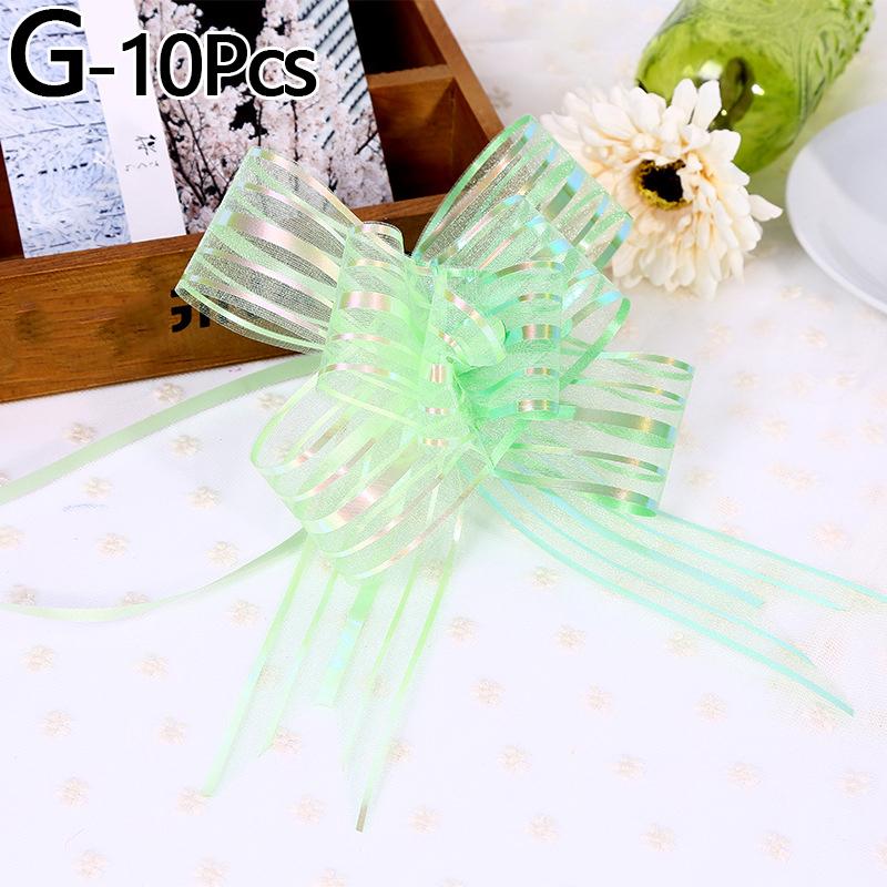 10pcs Gift Wrap Pull Bows Flower Present Package Wedding Birthday Party Decor