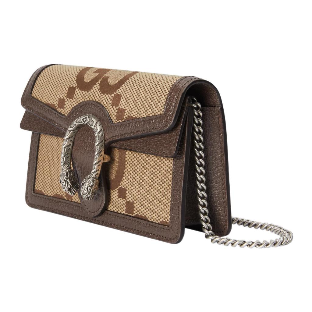 Gucci Dionysus Super Double G Monogram Canvas And Leather Trim Flap Bag Women Shoulder Bag Beige 476432-UKMBN-2572