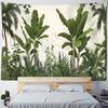 Vintage Banana Tree Tapestry Wall Haning Psychedelic Hippie Oil Painting Tapiz Tropical Plants Background Cloth Boho Decor