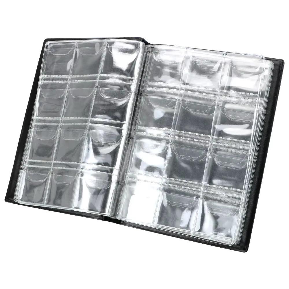 Artificial PU Leather Coin Collection Holder 120 Pockets Penny Album Gifts Coin Collection Album 10 Pages