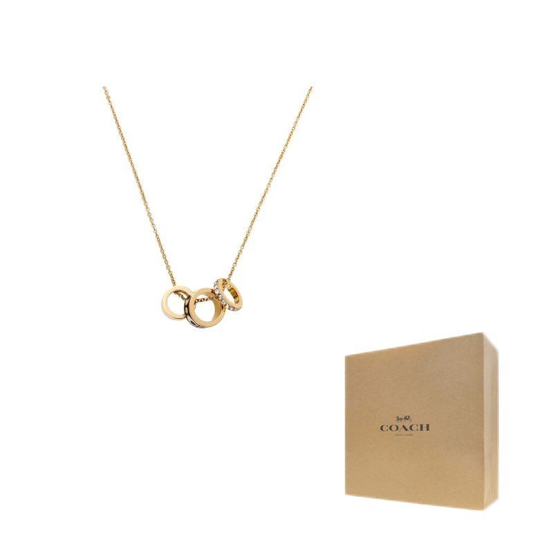 COACH Glass Enamel Brass Necklaces Women's CI905-CD