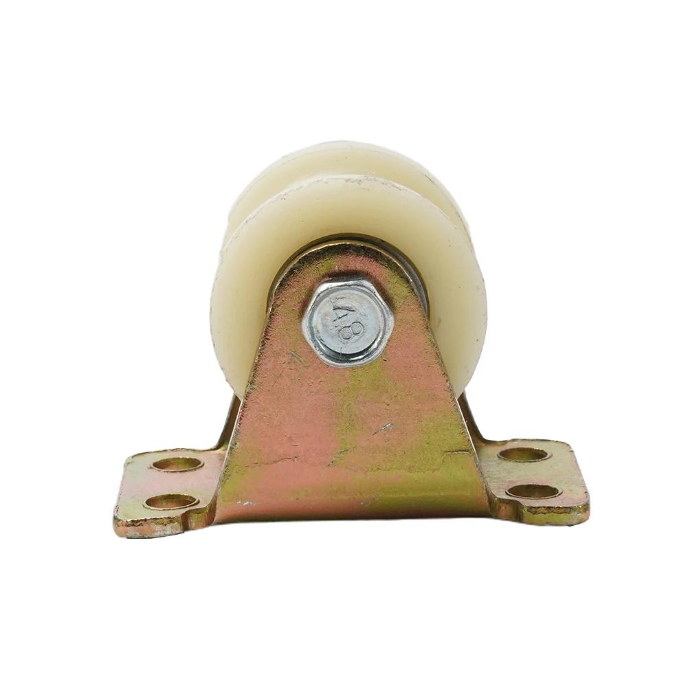1 Pc Nylon Grooved Roller Track Pulley V/U V Nylon with Stand 30mm 45# Door Grooved Heavy Duty Rollers Sliding Heel