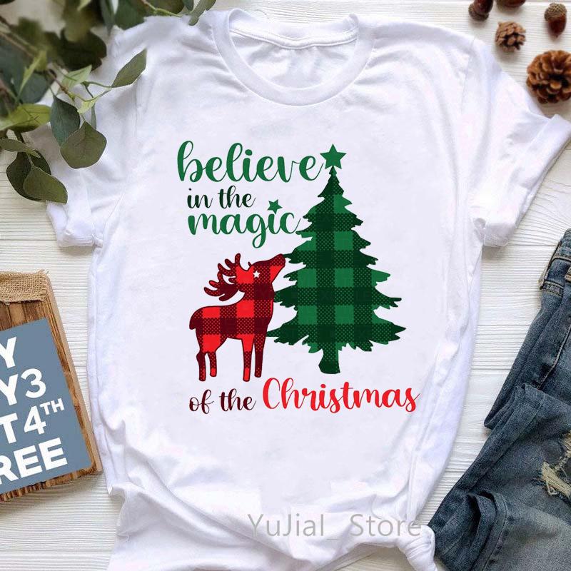 

Funny Leopard Christmas Tree Print Women Tshirts Peace Love Beer/Santa Claus Graphic T-Shirt Femme Fashion White T Shirt Female XXXL білий