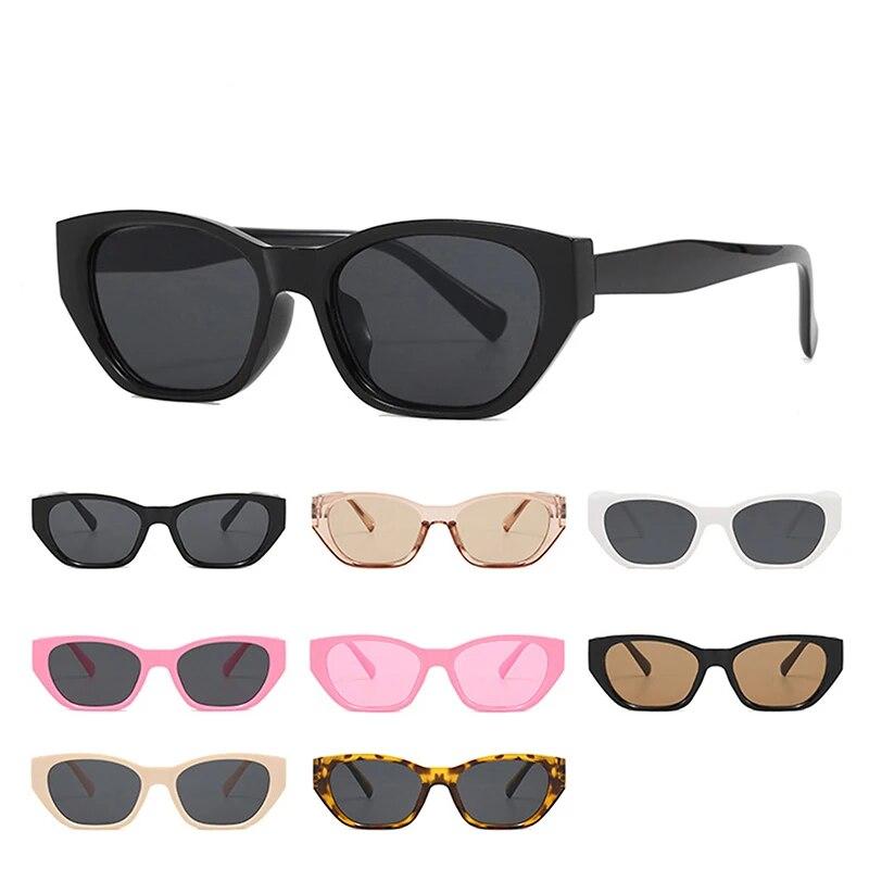 Retro Cat Eye Irregular Polygon Women Sunglasses Fashion Eyewear  Designer Eyewear Shades Uv400 Men Sun Glasses