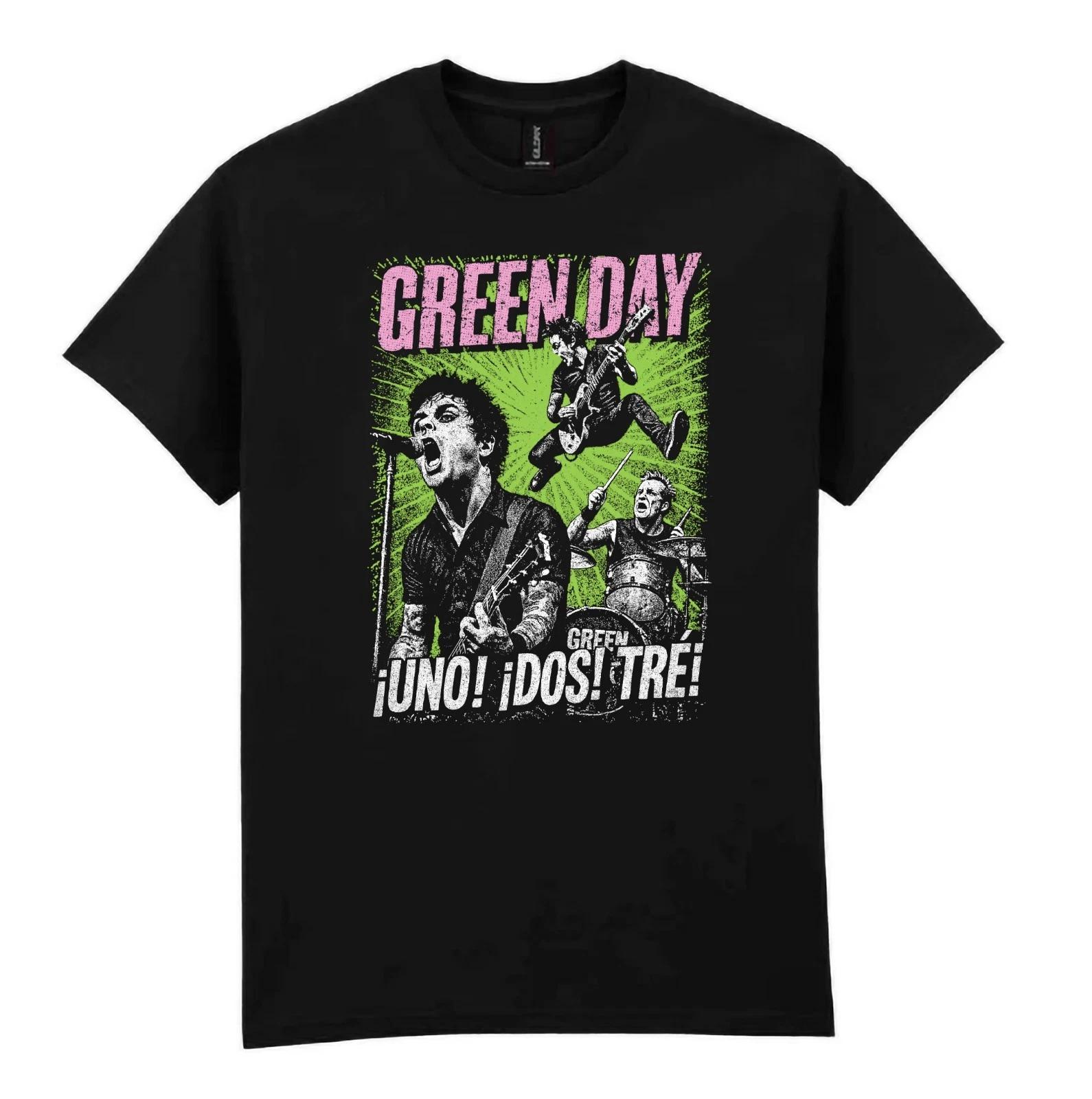 Green Day black T-Shirt ultra cotton - Punk Rock - Punk Pop Tee gift for all M