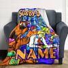 Scooby Doo Mystery Adventure Throw Customizable Blanket Customize Your Name Warmthful Decor Perfect For Sofa Couch Office Bed Picnics Four Seasons