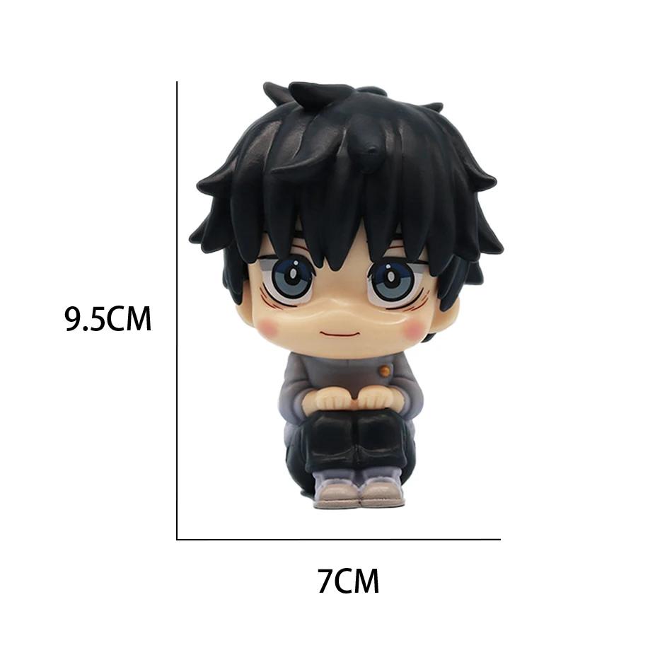 Anime Cute Fushiguro Toji Jujutsu Kaisen Figure Gojo Satoru Action Figure Q Version Doll Geto Suguru Statue 10Cm Pvc Model Toys