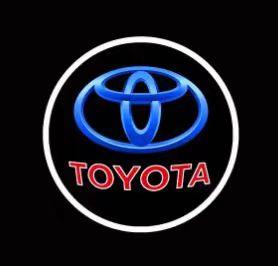 2PCS Car LED Welcome Lamp with Toyota Logo Door Ghost Shadow Light Laser Projector for Toyota PRADO Camry Corolla Rav4 Prius