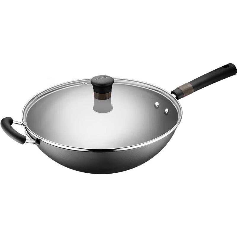 Supor unbeschichteter Titan-Flachboden-Wok